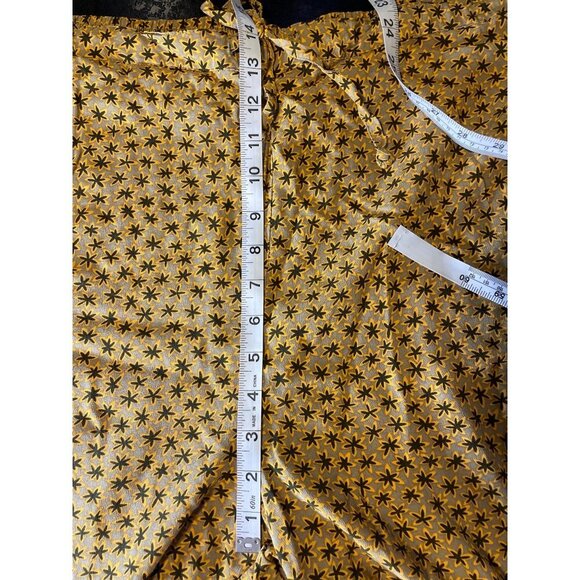 Innovation Sport Yellow Patterned Elastic Drawstring Loose Fitting Pocketed Pant - Picture 9 of 11